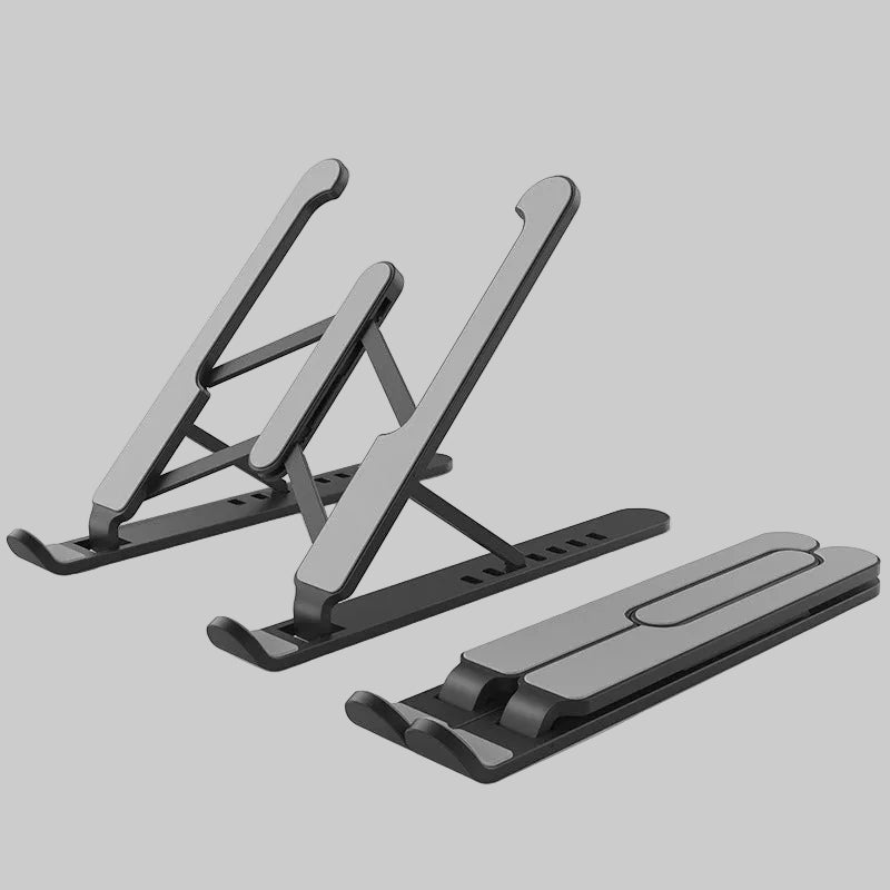 3FOLDS Portable and Foldable Laptop Stand – Adjustable Ergonomic Aluminum Riser