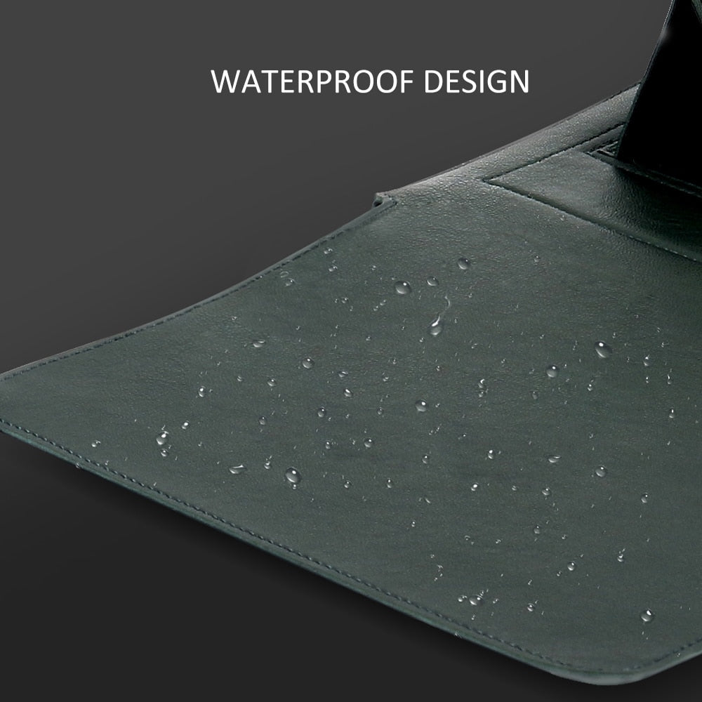 Premium Leather Laptop Sleeve and Stand