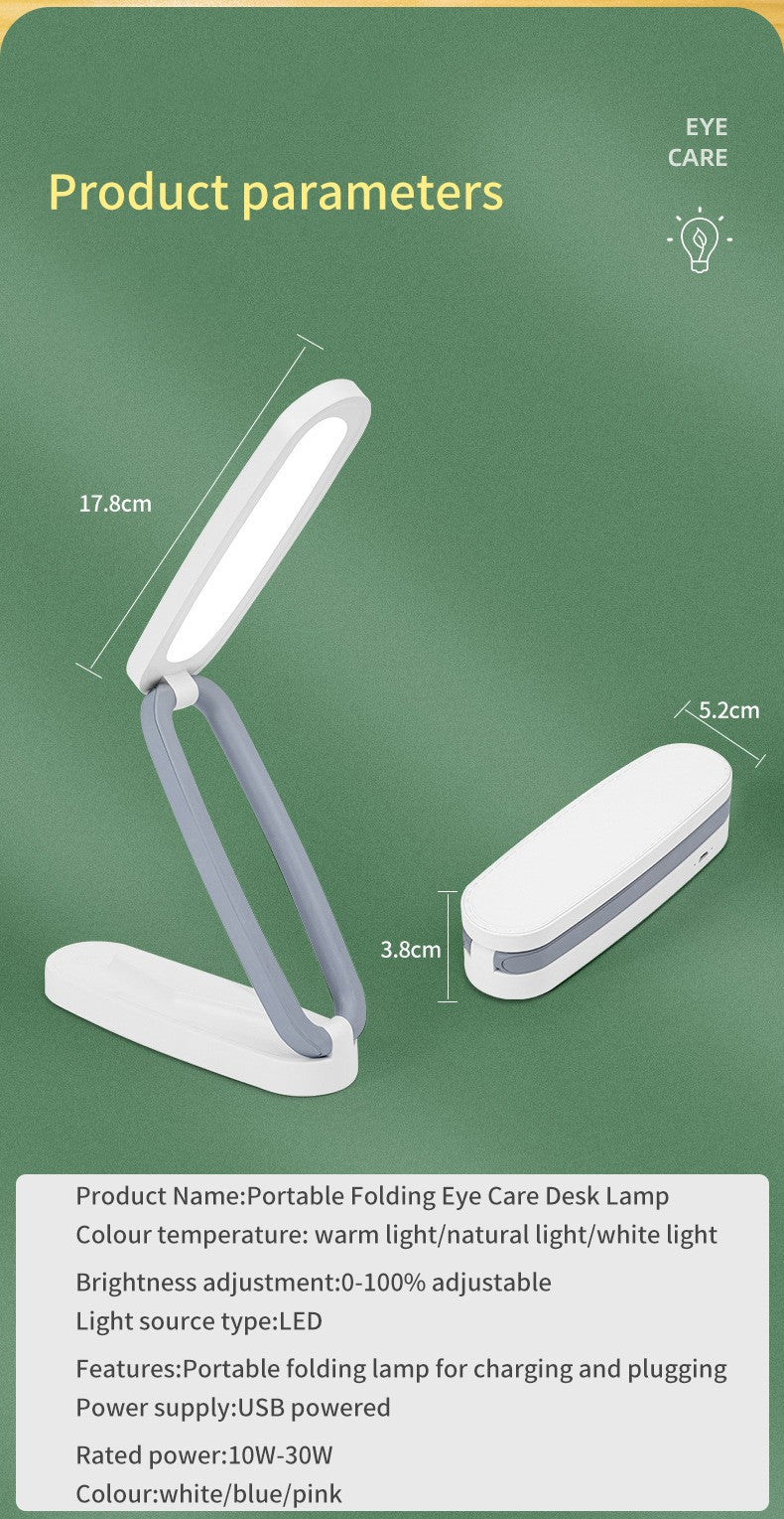 Rechargeable Foldable Desk Lamp